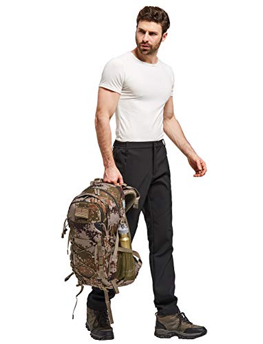 Diamond Candy Waterproof Hiking Backpack For Men And Women, Lightweight Day Pack For Travel Camping, Camo, 40L #TOP6