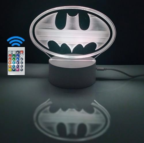 famvacor Lampara LED decorativa superheroes logotipo escudo