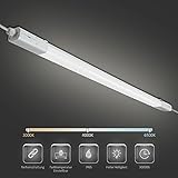 HOMEDEMO Feuchtraumleuchte LED 150CM, 60W 7000LM Led Röhre, Kaltweiß 6500K Werkstattlampe, IP65 Wasserfest Kellerlampe, Reihenschaltung Led Deckenleuchte für Garage Keller Feuchtraum Warenhaus