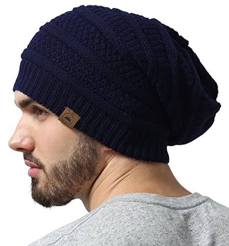 Image of Tough Headwear Slouchy Oversized Beanie Hat - Warm Winter Hats for Women - Stretch Fit Mens Beanie