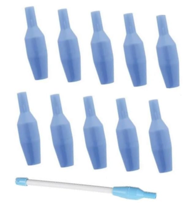 AmeriCan Goods 50/Pack Dental SE Valve Tips Disposable Unique One-Way Design Dental Valve Adapter Tips for Saliva Ejactors