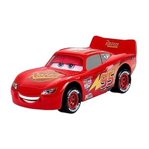 Mattel Disney Pixar Cars Toy Cars & Trucks, Moving Moments Lightning McQueen Vehicle with Moving Eyes & Mouth (Amazon Exclusive)