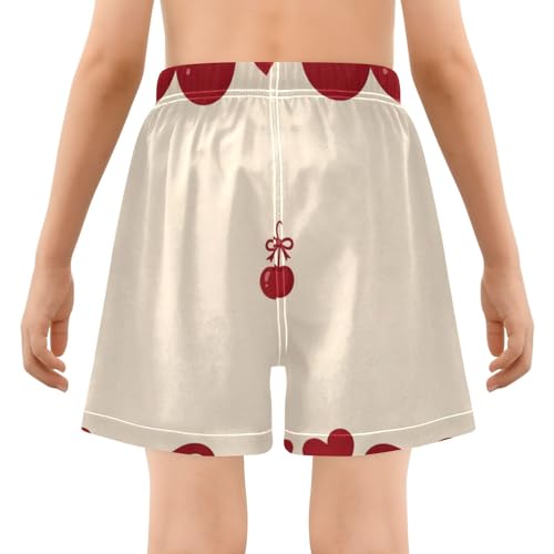 Short de bain pour garçon au motif Cherry Bow Heart coloré en 4T