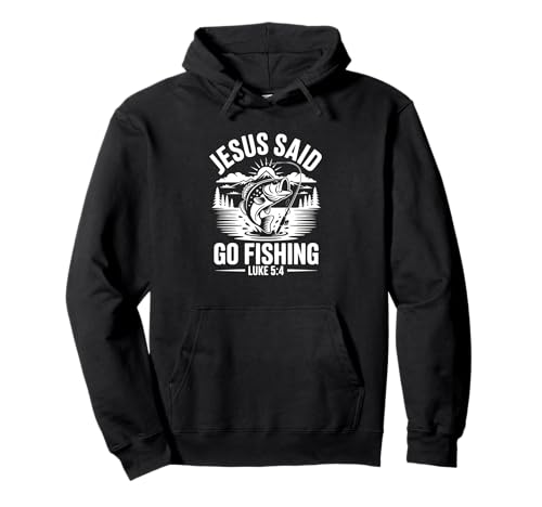 Jesus Said Go Fishing Luke 5:4 �N���X�`���� �p�[�J�[