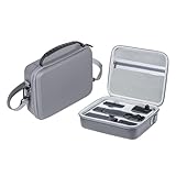 Helilyco Bolsa de hombro de piel sintética con bolsillo 3 para almacenamiento compacto con humedad para protección, correa ajustable, 9.5 x 8.1 x 3.2 pulgadas, gris