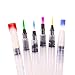 Transon Water Brush Pen Set 6-Piece for Watercolor Painting, Calligraphy, Lettering, Drawing, Blending