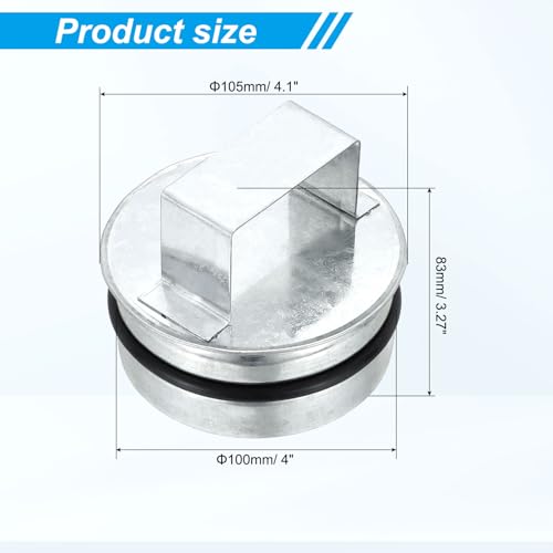 Bouchon en acier galvanisé durable pour système de ventilation - 3