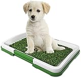 【Matériaux de haute qualité】 Les toilettes d'intérieur des animaux de compagnie sont en matériau PP de haute qualité sans odeur. Avec motif d'herbe, durable et sûr à utiliser.
