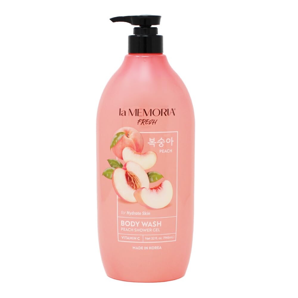 la MEMORIAFresh Body Wash with Fresh Fruit Energy 32 fl oz / 946 ml (Peach)