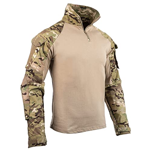 Votagoo Tactical G3 Combat Shirt For Men Airsoft Military Multicam Uniform Army Long Sleeve Clothing With Elbow Pads #TOP1