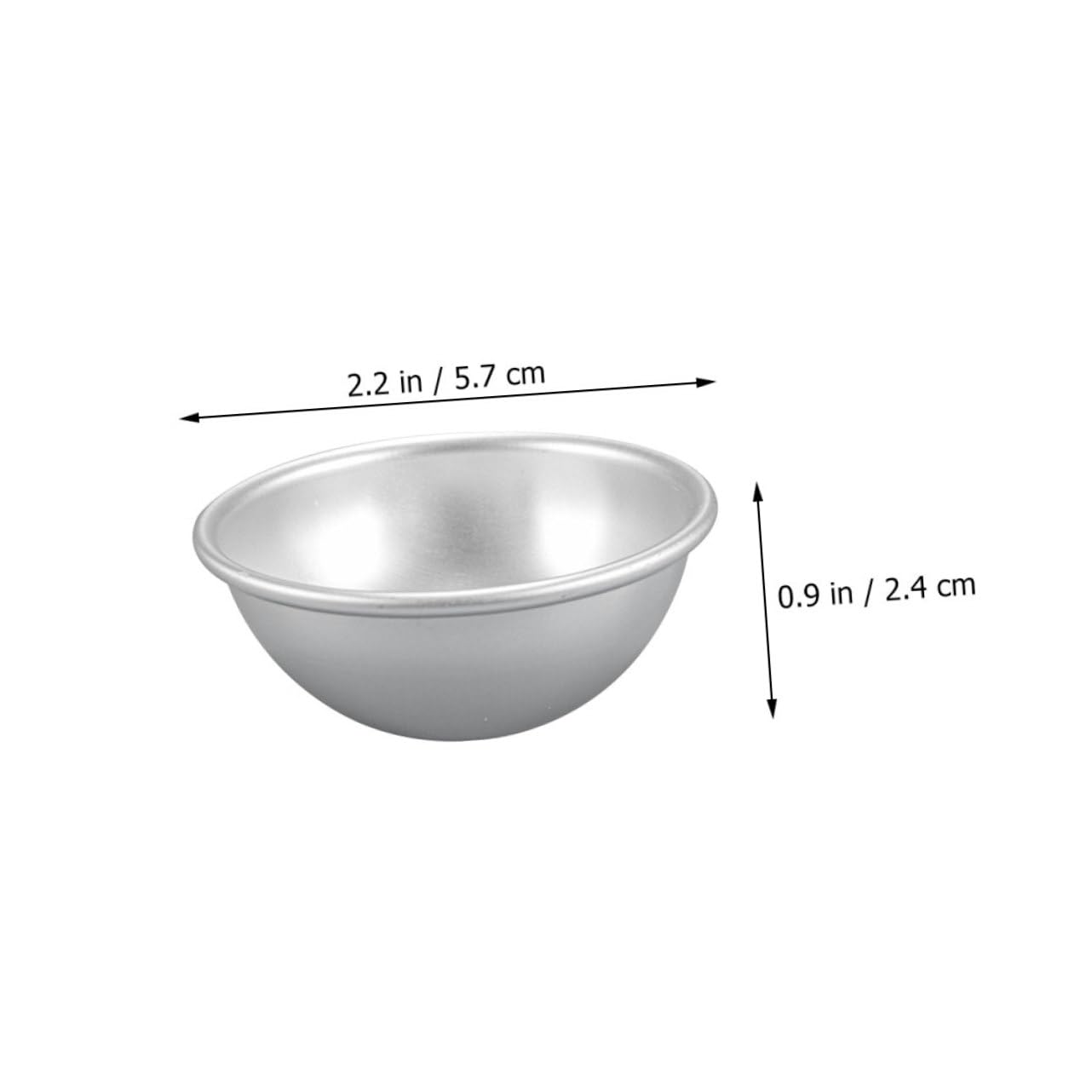 NAMOARLY Aluminum Semicircle Tart Pan Mini Tart Molds for Baking Biscuits Pudding Quick Heat Conductivity Dishwasher Safe
