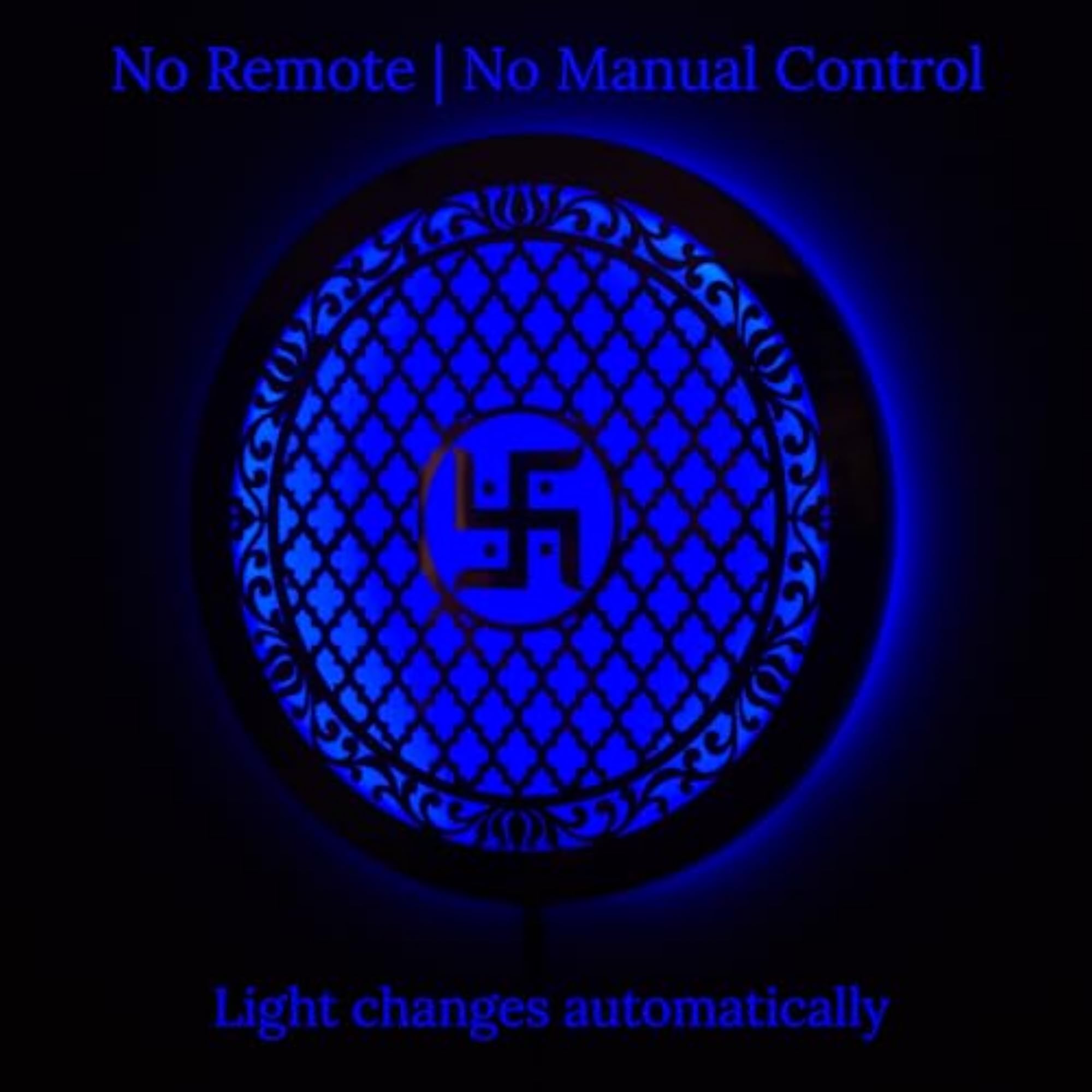 Swastik Premium Wall Light with 7 Color LED