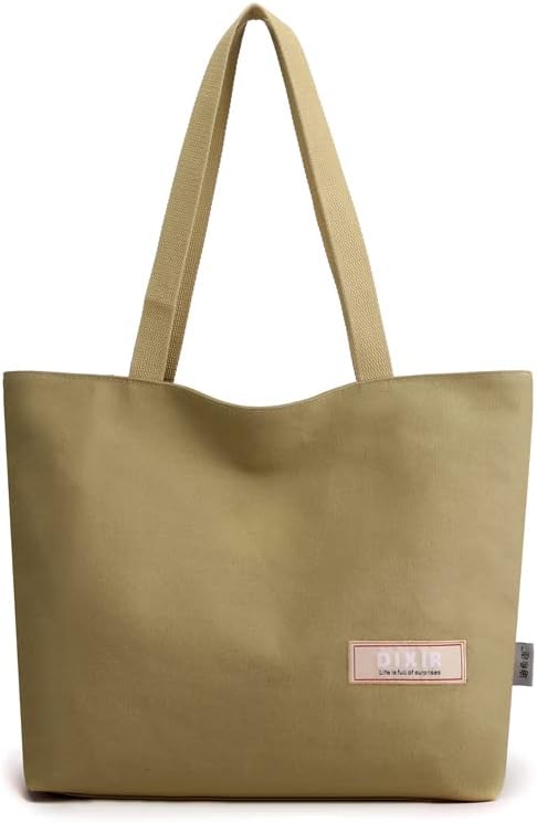 Large Tote Bag for Women with Zip, Waterproof Nylon Tote Bag, Lightweight Handbags Shoulder Bags, Beach Tote Bag, Shopping Bag for Lady Girls, School,Work,Shopping Daily Use