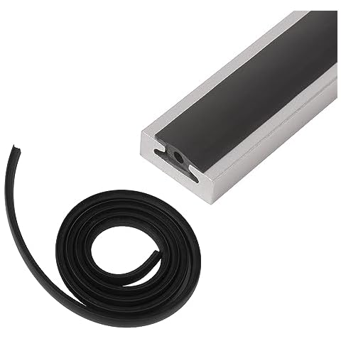 MOTO4U L Track Filler Strip,3.34-Foot Length Rubber Strip for All Styles of L Track, Facilitates Easy Rolling of Motorcycles, ATVs, and Other Wheeled Cargo Cover