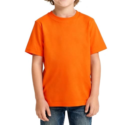 Image of Magic Park 6M-14Y Baby Short Long Sleeve Tee Tops Toddler T-Shirt Kids Solid Color Shirts Boys Girls Casual Blouse