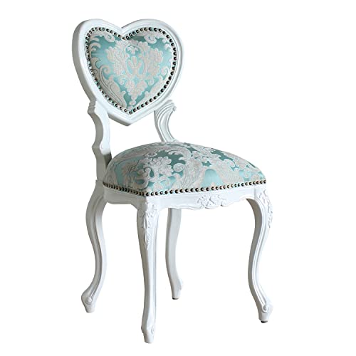 ソファ専門店 モデュロール (1人掛け 幅42cm 奥行46cm 高さ85cm) ハートチェア Sサイズ 6087-S シリーズ ロココ調 ハート型の背もたれ シングルチェア アンティーク風 家具 姫系 プリンセス 大人可愛い 椅子 猫脚 彫刻 ダイニング