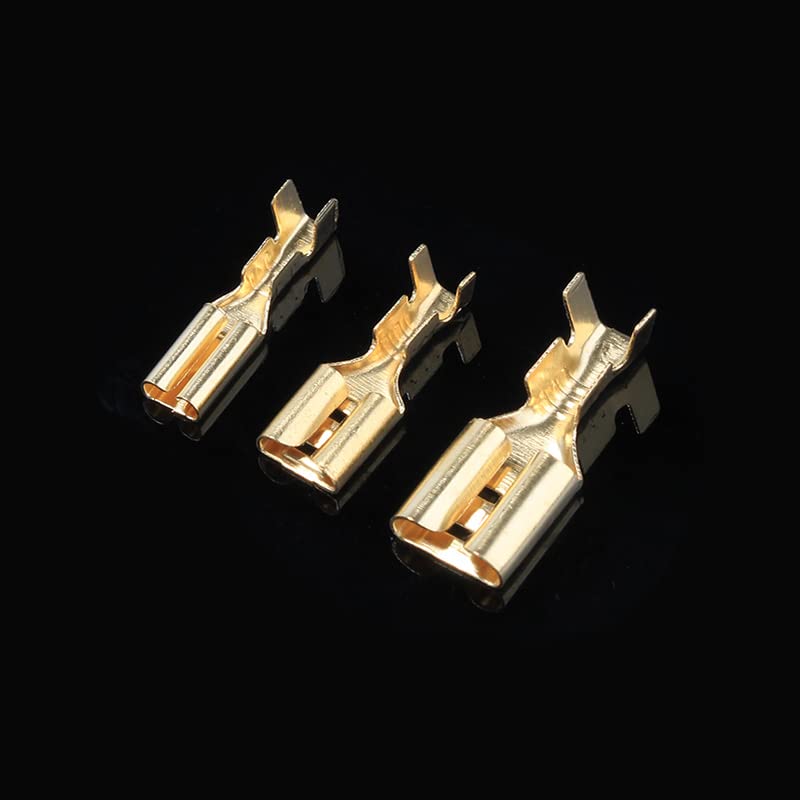 120 szt. 2,8/4,8/6,3 mm zaciski zaciskowe żeńskie zaciski widełkowe izolowane uszczelnienie złącza przewodów elektrycznych z tuleją izolacyjną