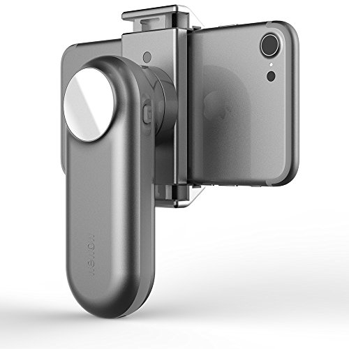 Wanliang Wewow Fancy 1 Axis Handheld Smartphone Gimbal Stabilizer with Handle for Mobile Phone, LED Fill Flash, Makeup Mirror (Gray)