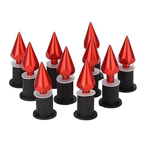 Image of Windscreen Spike,M5 Windshield Spike Screws Nuts Fit for Motorcycle Modification(red)