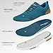 Women's Orthopedic Walking Shoes for Foot Pain: Supportive Casual Sneakers for Outdoor Hiking, Soft Sport Fashion Sneakers with Adjustable Lace-Up Blue Size 6