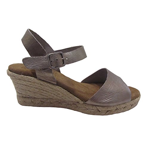 670 - Sandalia cuña Yute Plata (36)
