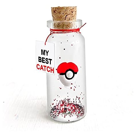 Kseniya Revta Cute Anniversary Present For Girlfriend or Boyfriend, Unique Game-Inspired Romantic Bottle, Anniversary Love Wish Jar (No Box, My Best Catch) Cover