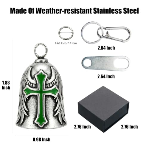 Image of Motorcycle Bell Guardian Angel Gremlin Lucky Charm Gift For Riders
