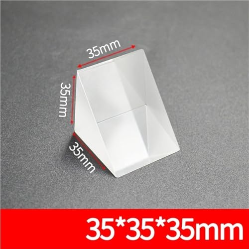 Prisma isósceles de ángulo recto en vidrio óptico sin recubrimiento de 10x10x30mm 2