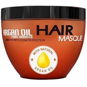 Moroccan Argan Oil Hair Mask – Sulfate Free, Anti Frizz Hydrating Care for Women and Men – Deep Moisturizing Conditioner Treatment for Color Treated, Curly, Damaged, Frizzy and Dry Hair