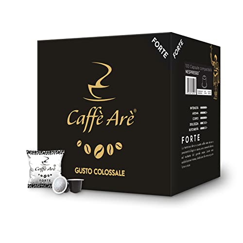 Caffè Arè, Miscela Forte - 100 Capsule - Compatibili Con Le Macchine Ad Uso Domestico Nespresso