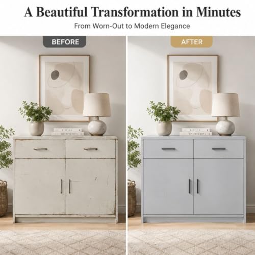 Image of HOME13 Light Gray Wallpaper Matte Light Gray Contact Paper Decorative Peel and Stick Wallpaper for Cabinet Table Door Waterproof Vinyl Self Adhesive (24inches by 72inches, Light Grey Matte Wallpaper)