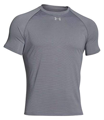 T-shirt Under Armour Stripe Tech sport gris vêtements running fitness S