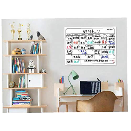 Droog wissen maandelijkse kalender set magnetische kalenders voor koelkast wit bord wekelijkse keuken koelkast planner - Image 3