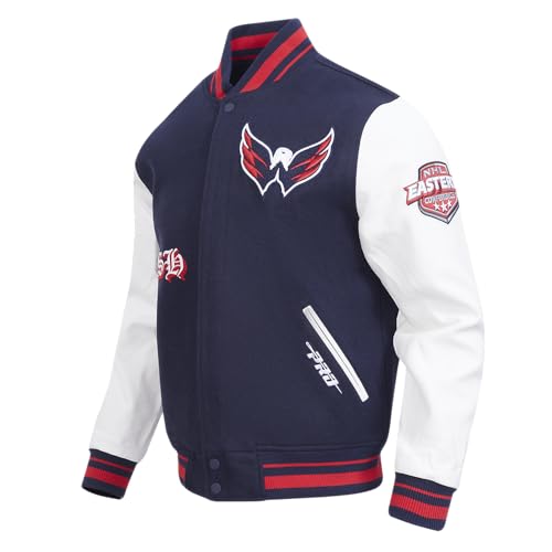 Image of Pro Standard Mens NHL Old English Varsity Jacket