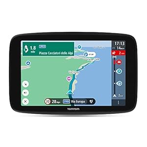 TomTom Campervan and Caravan Sat Nav GO Camper Max 7″ HD screen with Campervan and Caravan POIs, Updates via Wi-Fi, TomTom Traffic and Speedcam Warnings, World Maps