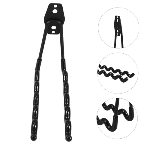 Crochet de garage en fer durable avec finition noire mate de qualité - 8