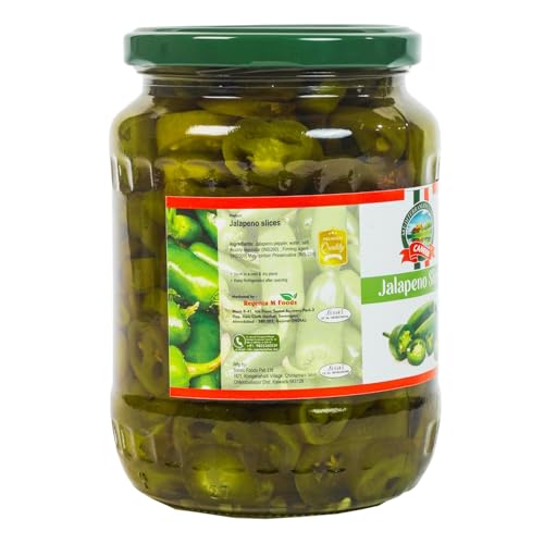 Image of CANEEN Sliced Jalapenos 370g I 100% Plant Based I Ready-to-Eat Fibre-Rich Topping for Pizza, Pasta, Wraps and Salads I (Pack of 1)