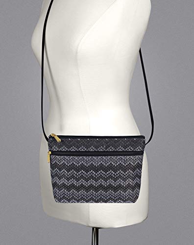 Image of Danny K. Women's Tapestry Zipper Purse Crossbody Handbag, Adjustable Cord, Handmade in USA