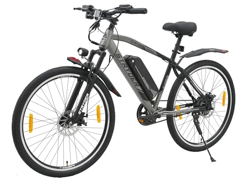 Image of Stryder TORQ-X 27.5 inch Electric Cycle for Men and Women with Removable 8.7Ah Li-Ion Battery, LCD Display, 5 PAS Levels & Walking Mode | Up to 40 KM Range | Hi-Tensile Steel Frame|Unisex Electric Bicycle
