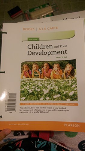 Children and Their Development, Books a la Cart... 0205193331 Book Cover