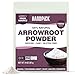 Arrowroot Powder (397g/14oz) Natural Thickener, Fine Ground | Wheat Flour Substitute | Non GMO, Gluten Free, Dairy Free | Neutral Flavor, Ideal for Baking/Cooking | Resealable Ziplock Pouch