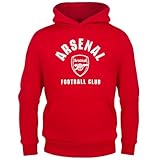 Arsenal FC Officiel   Pull Graphique à Capuche thème Football   Polaire   garçon   Bleu   Rouge   12 13 Ans