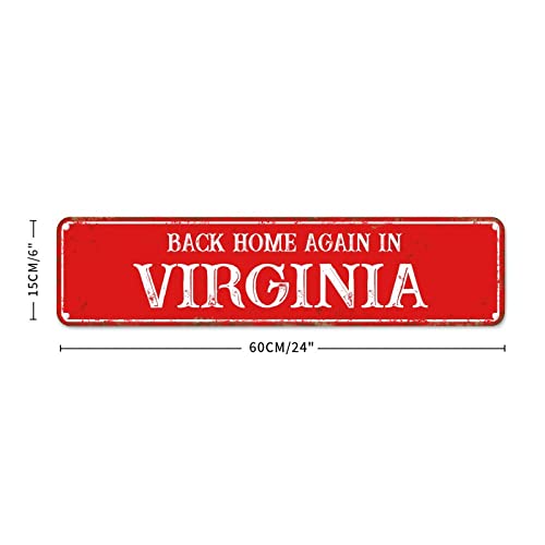 Plaque de qualité Virginia Back Home métal décoration murale chic - 2