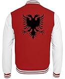 Albanien Adler Flagge Fahne Nationalflagge Fußball - Schlichtes Und Witziges Design - College Sweatjacke