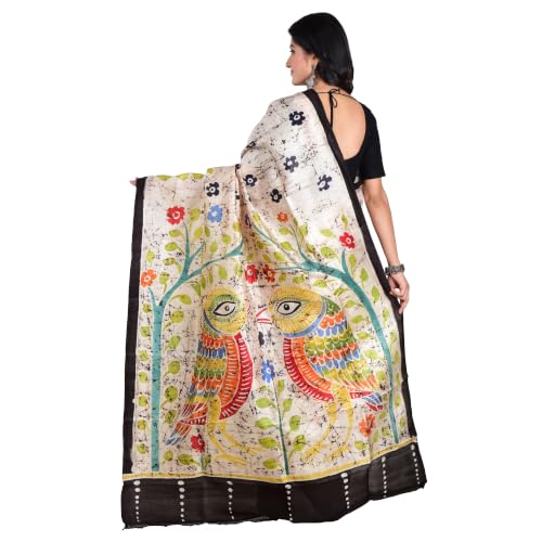 3stones pure silk saree in pure silk – image 3