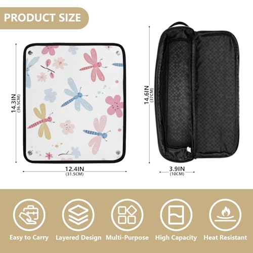 Organizador de herramientas para cabello con bolsa y tapete resistente al calor miniatura 4