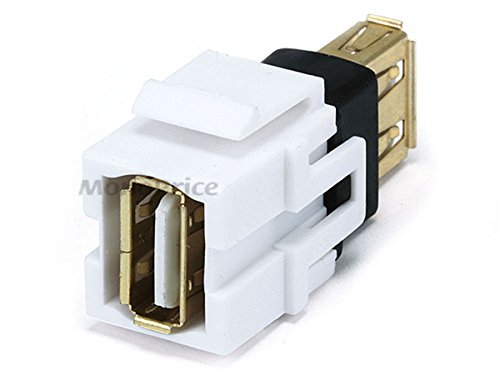 Monoprice 106561 Keystone Jack USB 2.0 A hembra a A hembra miniatura 2