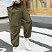 Boys Cargo Joggers Pants 2 Pack Casual Pants Fashion Elastic Waist Pant Cinch Bottom Workout Pant 2025 Work Trousers CC1-Army Green 2 Years