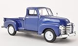 Marke : Packard Chevrolet 3100, met.-dkl.- blau , 1953, Modellauto, Fertigmodell, Welly 1:24