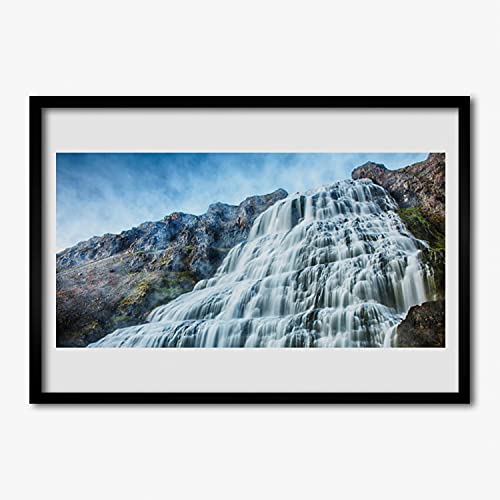 Cascade de la nature affiche encadrée grand format pour créer un havre de paix dans votre salon